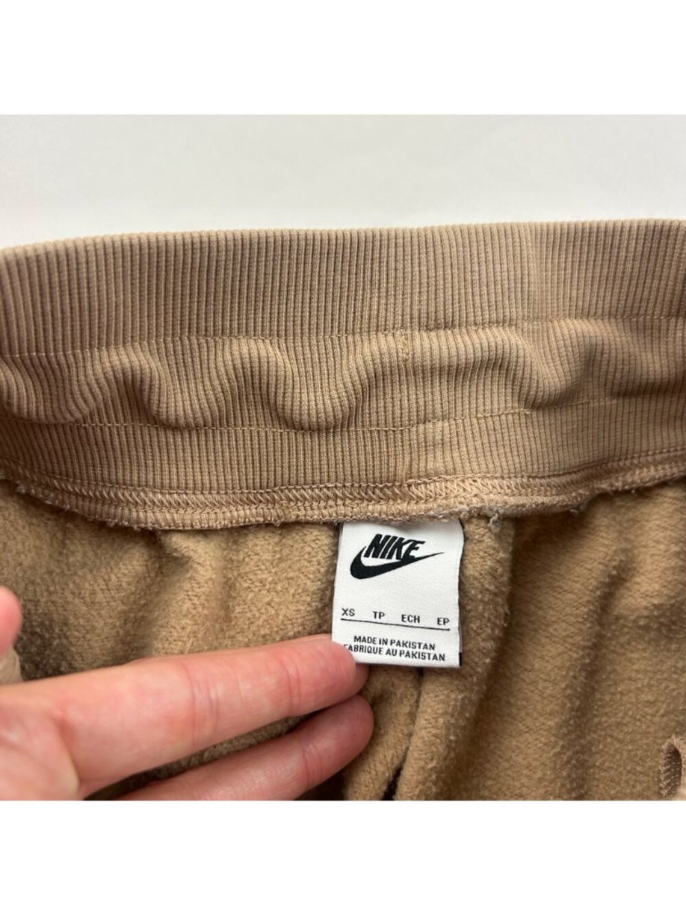 Nike Warm Sand Fleece High Rise Jogger Sweatpant XS - Picture 4 of 8